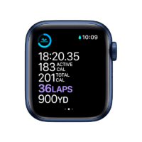 Apple Watch Series 6 Acero Inoxidable 40 mm GPS + Cellular Azul / Azul Marino