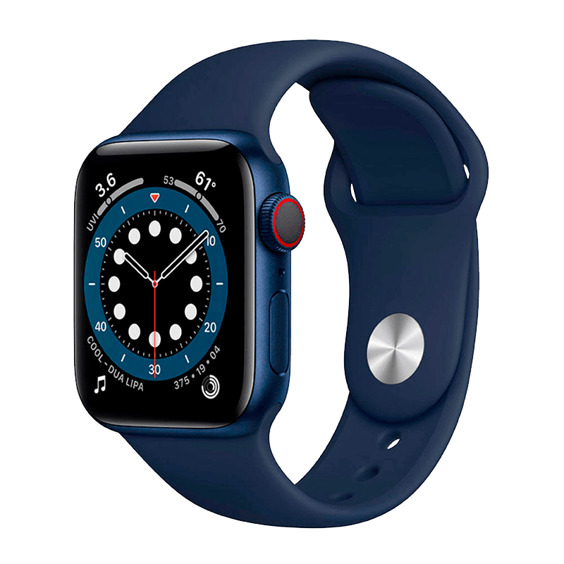 Apple Watch Series 6 Acero Inoxidable 44 mm GPS + Cellular Azul / Azul Marino