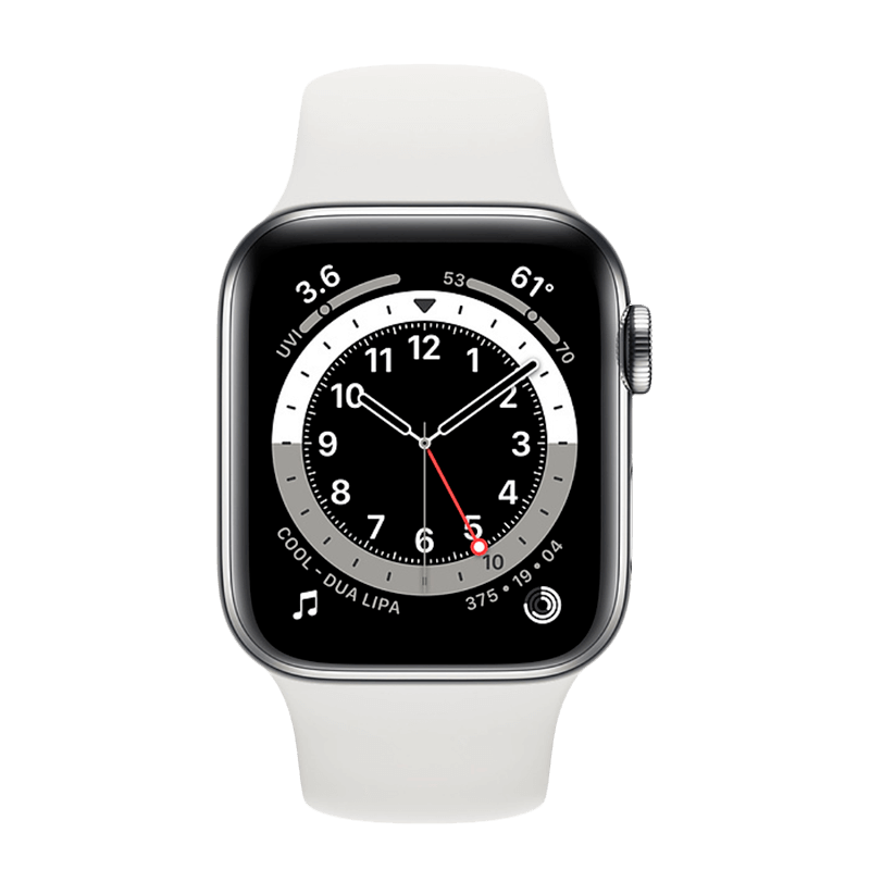 Apple Watch Series 6 Aluminio 44 mm GPS + Cellular Plata/Blanca