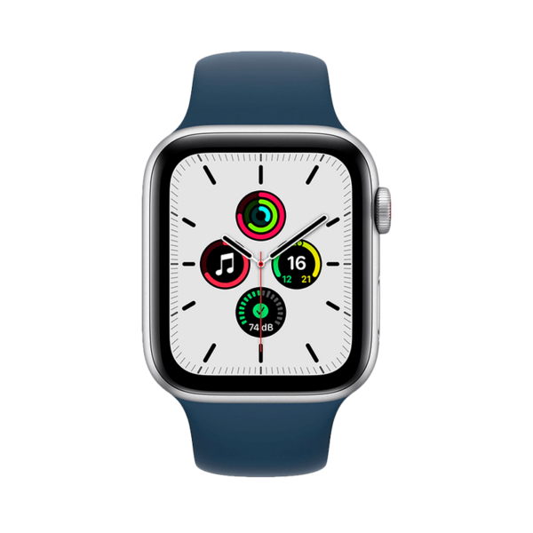 Apple Watch SE Aluminio 44 mm GPS + Plata / Loop Blue